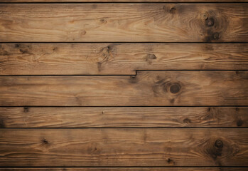 Brown wooden planks. Wooden background. Top view - obrazy, fototapety, plakaty