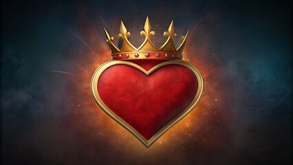 A heart with crown.