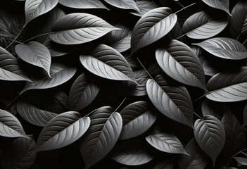 Black leaf wallpaper background