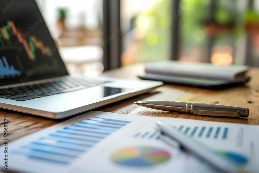 Wall mural data analysis with the study of various graphs for the most effective business solutions