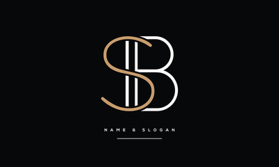 SB, BS, Abstract Letters Logo Monogram