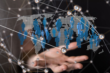 Structure of world economy, communication network global