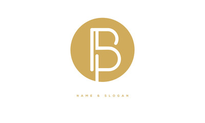 BP, PB, Abstract Letters Logo Monogram