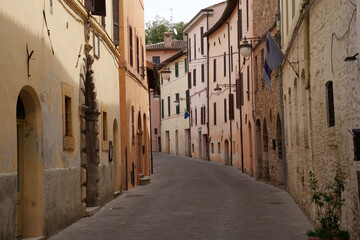 Historic buildings of Bevagna, Umbria, Italy