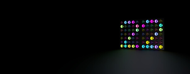 Scheinwerfer-Anzeige zeigt die Zahl 22