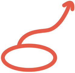 빨간색 동그라미와 화살표