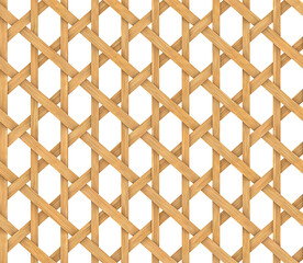 Seamless cane weave texture. Rattan cane seamless pattern isolated. Distressed weave basket or panel vertical braid. PNG transparency	