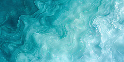 Obraz premium turquoise and green watercolor background with green waves , teal blue green Abstract watercolor paint background.banner