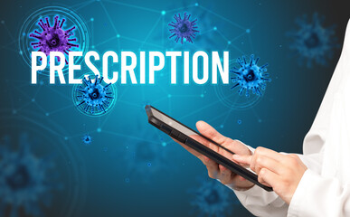 doctor prescribes a prescription concept concept