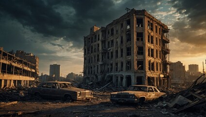 In the aftermath of the apocalypse, a strikingly desolate cityscape