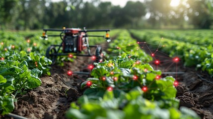 Application of new technologies in agriculture farm using cloud data to optimize resources in various sectors