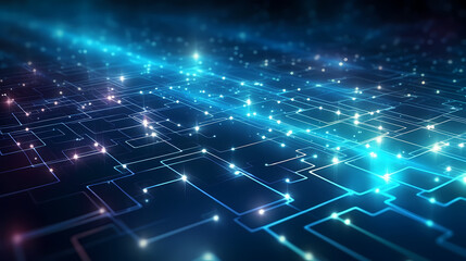 Network connection abstract technology background