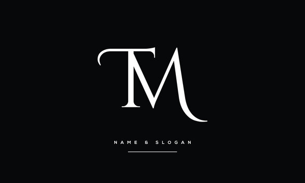 Alphabet Letters TM, MT ,Initials Logo Monogram