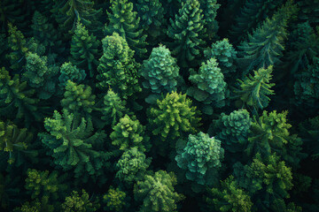 planet earth, forest, view from above
