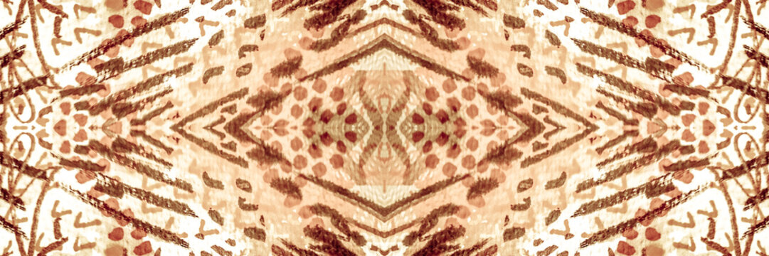 Yellow Design. Craft Snake Cartoon Style. Pale