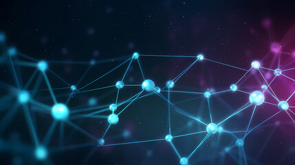 Network connection abstract technology, abstract connection lines coming together