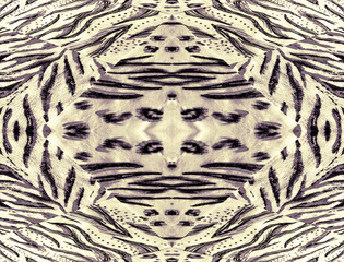 Seamless Artistic. Acrylic Vintage Sketch. Black