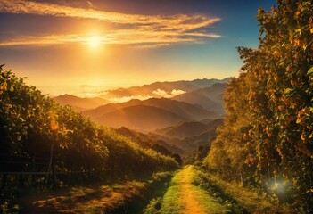 vineyard in autumn