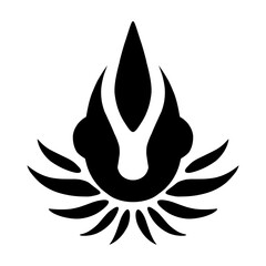 black and white tribal tato design