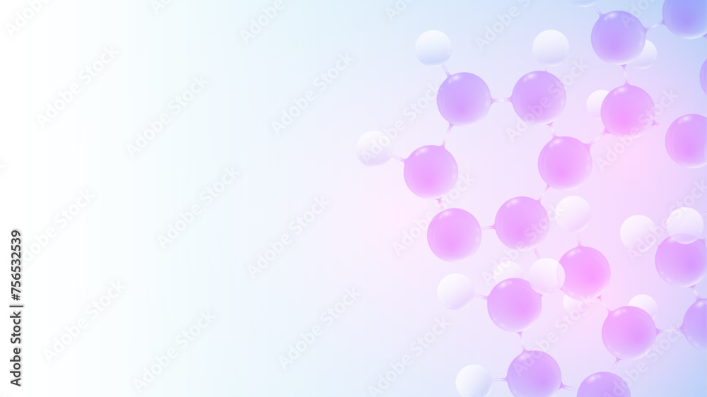 Aufkleber DNA Abstract Background with Deoxyribonucleic Acid Structure and Cell Molecules For Science Research and Gene genetic, Healthcare, and Medicine Design