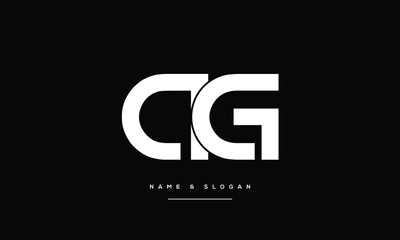 AG, GA, A, G, Abstract Letters Logo Monogram