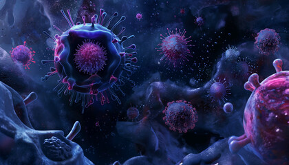 Virus entering human body