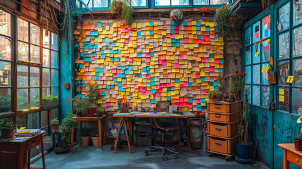 Office Space Catastrophe. Workspace Wonderland. Creative Chaos .