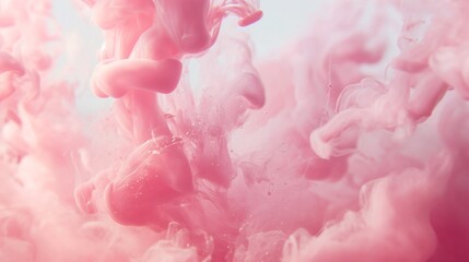 Abstract background with pastel ink spreading in the water