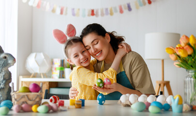 family preparing for Easter - 756539538