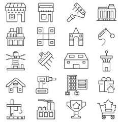 Modern thin line icons set of doing business elements, solution for clients. Premium quality outline symbol collection. Simple mono linear pictogram pack. Stroke vector logo concept for web graphics.