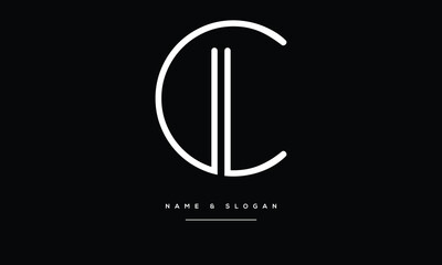 CL, LC, C, L, Abstract Letters Logo Monogram