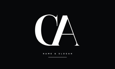 AC, CA, A, C, Abstract Letters Logo Monogram