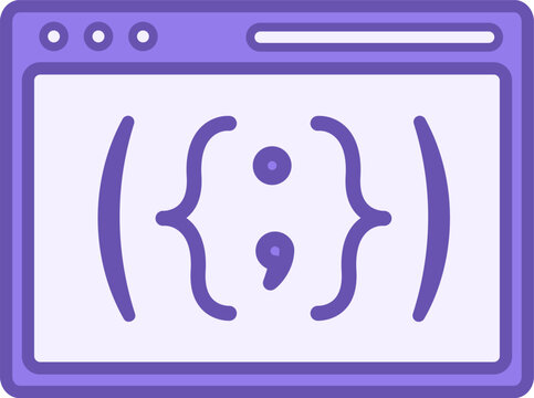 JavaScript Colored Icon. Vector Icon. Programming language. Technology and Software Development Concept