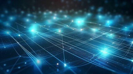 Abstract background with connecting lines and dots