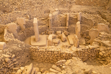Ancient Site of Gobekli Tepe in SanliUrfa, Turkey. (Göbeklitepe The Oldest Temple of the World  © retrostudio