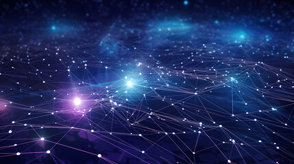 Abstract background with connecting lines and dots