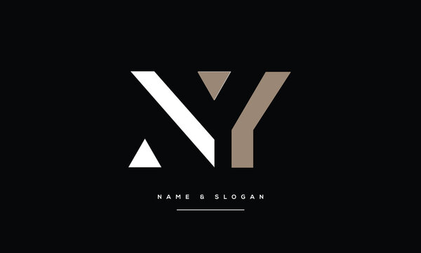 NY, YN, N, Y, Abstract Letters Logo Monogram
