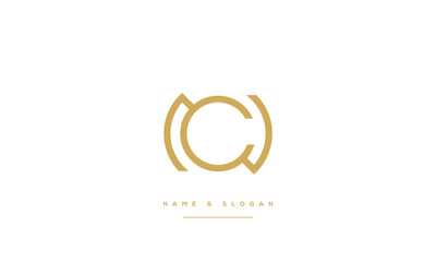 NC, CN, N, C, Abstract Letters Logo monogram