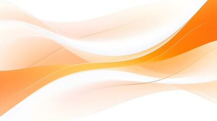 orange curve background with abstract white waves on white surface, orange curve background modern abstract design