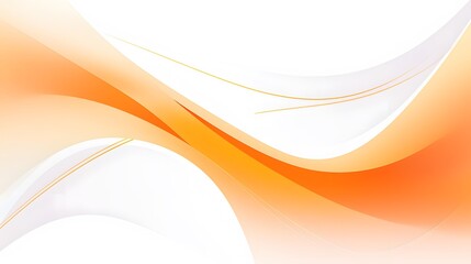 orange and white wave curves forming abstract pattern on white backdrop
