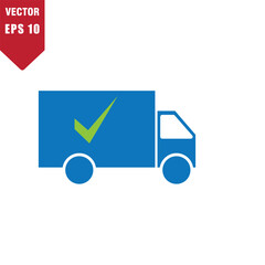 Delivery icon vector logo design template