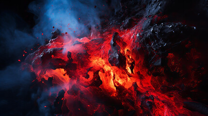 The Dynamic Eruption of an Ecuadorian Volcano - obrazy, fototapety, plakaty