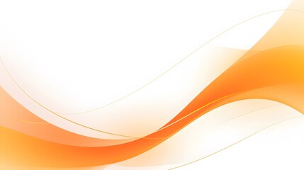 white backdrop with abstract orange and white wave curves, orange curve background modern abstract design