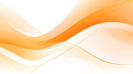 modern orange curve design backdrop, minimalist orange and white curve on white surface