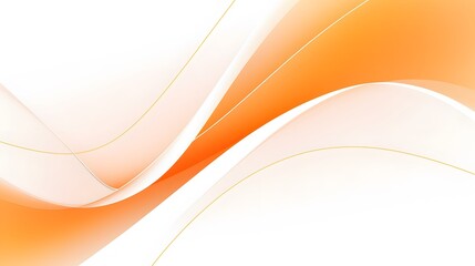 orange curve background, simple orange and white curve on white surface