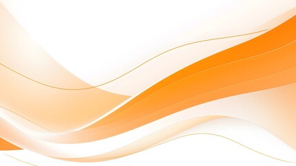 orange curve design background, refined orange and white curve on white background