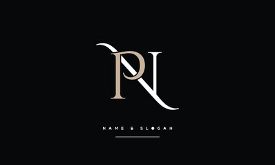 NP, PN, Abstract Letters Logo Monogram