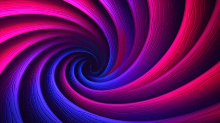 Abstract background with the illusion of spirals, pink and blue neon lines