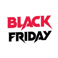 Black friday text poster art