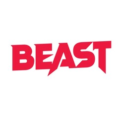 Beast text on white background
